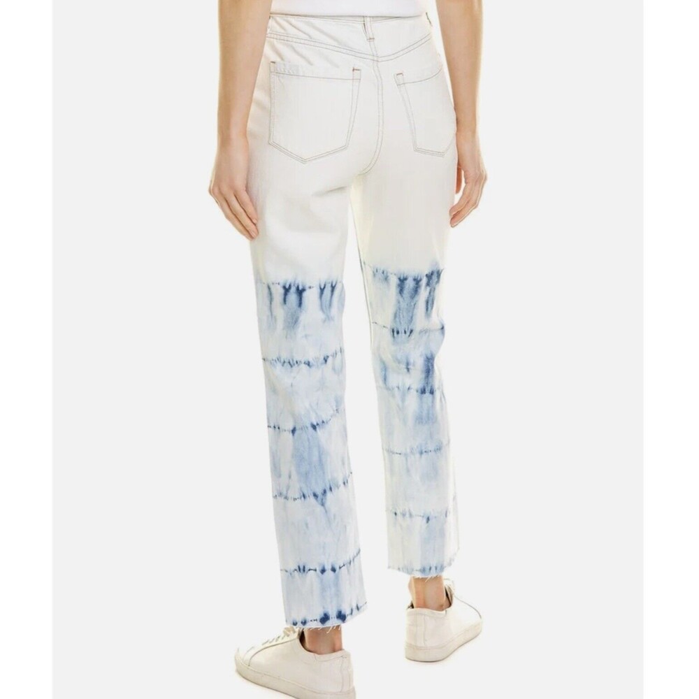 Blank NYC The Madison Crop Tie Dye Jeans In Manic Monday 26